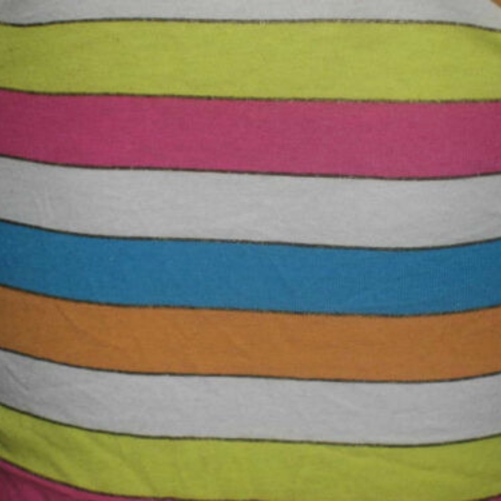 NEW Baby Phat Y2K Rainbow stripe Rhinestone Cat Keyhole Halter L / XL - Picture 5 of 15